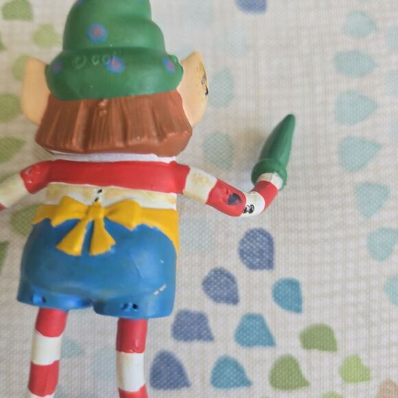 Vintage Bendies Holiday Christmas Elf Bendy Twist N Turn Posable Figure Toy - Picture 3 of 4